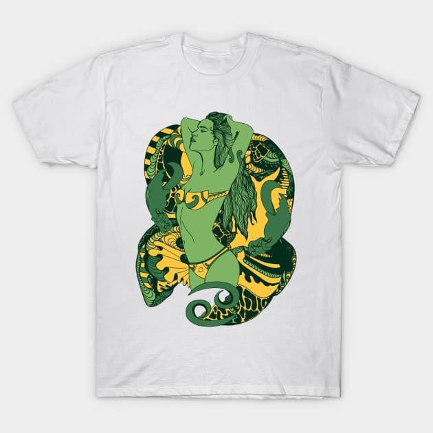 Forrest Green Cancer Beauty T-Shirt by kenallouis